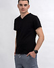 t-shirty męskie T-shirt męski do V czarny 2