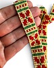 chokery Kolorowy choker z koralików z etnicznym wzorem folk, naszyjnik handmade 5