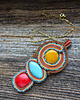 wisiory Wisior soutache z kamieniami. 1