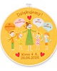 Ozdoby na ścianę Podziękowania dla nauczyciela, indywidualna dedykacja, haft w tamborku 1