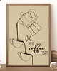 plakaty Plakat Coffee First 1