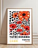 plakaty PLAKAT dekoracyjny , maki Yayoi Kusama, wystawowy, kwiaty 4