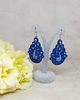 kolczyki soutache Kobaltowe kolczyki sutasz - kolekcja Thalia 5