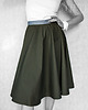 spódnice midi F 368 CIRCLE KHAKI 6