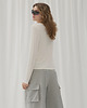 bluzki z długim rękawem damskie Longsleeve sweter Let's talk ecru 4