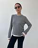 bluzki z długim rękawem damskie Sweater Touch grey 4