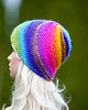 czapki damskie Czapka na drutach Colorfull 1