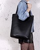 torby na ramię Shopper XL torba czarna na zamek 4