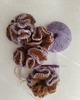 gumki do włosów Gumka scrunchie Czekolada z Fiołkiem 2
