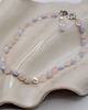 bransoletki z kamieni naturalnych Dwustronny Choker z Chalcedonu i Kwarcu Różowego 1