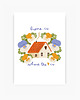 grafiki i ilustracje Plakat ilustracja Home is where the heart is 1