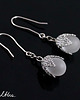 kolczyki wire wrapping Matowe w siateczce - kolczyki (lub klipsy) 1