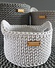 kosze do przechowywania Kosz ze sznurka bawełnianego handmade 3