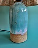 lampy stołowe Lampa boho z ceramiczną podstawą i abażurem ze sznurka 1
