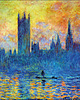 magnesy Parlamet w Londynie zimą - C. Monet - magnes 1