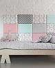łóżka Zagłówek modułowy made for bed, patchwork 1