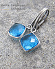 kolczyki z kamieniami Kolczyki Blue topaz 2