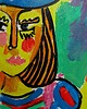 obrazy Oryginalny ręcznie malowany Portret kobiety kubiczna twarz Picasso style 1