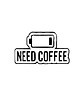 przypinki Przypinka  NEED COFFEE 1