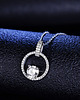 srebrne naszyjniki Naszyjnik srebrny Moissanite 1ct 925 1