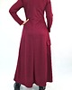 sukienki maxi damskie Bordowa sukienka  maxi z kieszeniami roz 36-56 2