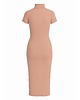 sukienki midi damskie Sukienka pudrowy róż YY300058 3