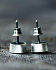 kolczyki wire wrapping Srebrne kolczyki wkrętki z pirytem, wersja większa 4