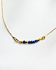 złote naszyjniki Naszyjnik z LAPIS LAZULI, granat kamienie 2