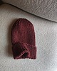 czapki damskie Bordowa czapka merino z wełny merynosów 4