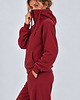 bluza z kapturem damska Bluza Na Zamek ,,SUZANA" Zgaszone Bordo 1