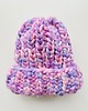 czapki damskie Gruba wełniana czapka beanie kolorowa ombre włóczka handmade 2
