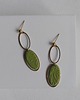 kolczyki z masy plastycznej Green Harmony - owalne długie kolczyki 3