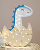 lampy do pokoju dziecka Drewniana lampka LED Dinozaur 1