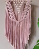 makramy Delikatna makrama boho - perełka - rosa 1