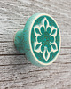 gałki do mebli Ceramiczna gałka do mebli, mięta nakrapiana, wz.2 1