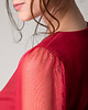 sukienki mini damskie Spicy red dress - Elegancka czerwona sukienka mini 3