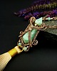 wisiory Naszyjnik perfumetka z amazonitem wire wrapping 8