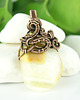 wisiory Wisiorek wire wrapping z żółtymi agatami 3