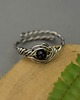 pierścionki - różne Pierścionek regulowany czarny agat wire wrapping 5