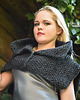 swetry damskie  Grafitowa  kamizelka bolerko na drutach 7