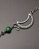 bransoletki wire wrapping Bransoletka malachit wire wrapping księżyc lunula 1