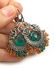 kolczyki wire wrapping Adelis z kwarcem i karneolem  3