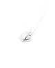 wisiory BLOW double  / glossy and satin silver necklace 2