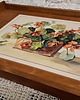 deski do krojenia i tace Taca z drewna Nasturcje 1