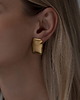 kolczyki pozłacane Duże modne kolczyki ze stali chirurgicznej pozłacane 18k 3