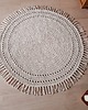 dywany Dywan okrągły ze sznurka w stylu boho skandi - naturalny 3