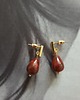 kolczyki z kamieniami Kolczyki patyczki krople jaspis czerwony 1