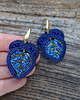 kolczyki soutache Migoczące listki- kolczyki sutasz 3