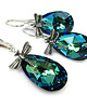 kolczyki swarovski Kolczyki z ważkami Bermuda Blue Bariloche 1