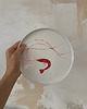 patery i talerze Talerz porcelanowy z krewetką / 21 cm 1